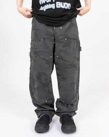Allish Eyelet Carpenter Camo Pants